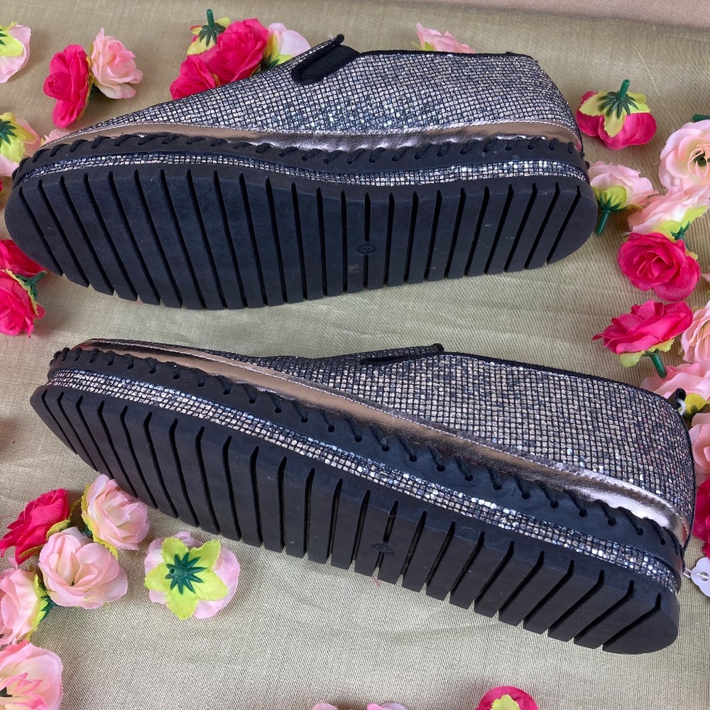 Jolimall Glitter Slip on Sneakers Sz 9 NWOT - Picture 7 of 13